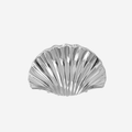Medium Shell Silver Hair Claw