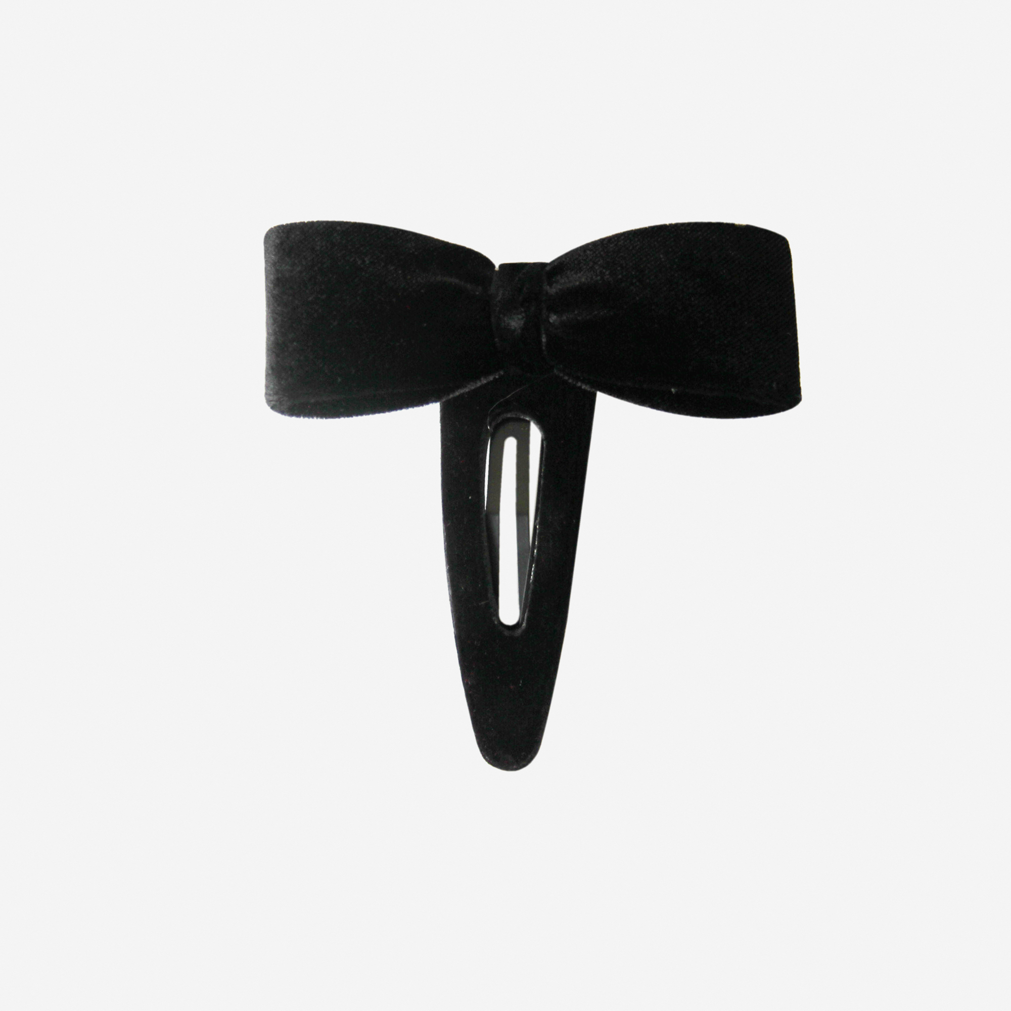 Black Velvet Bow Hair Clip