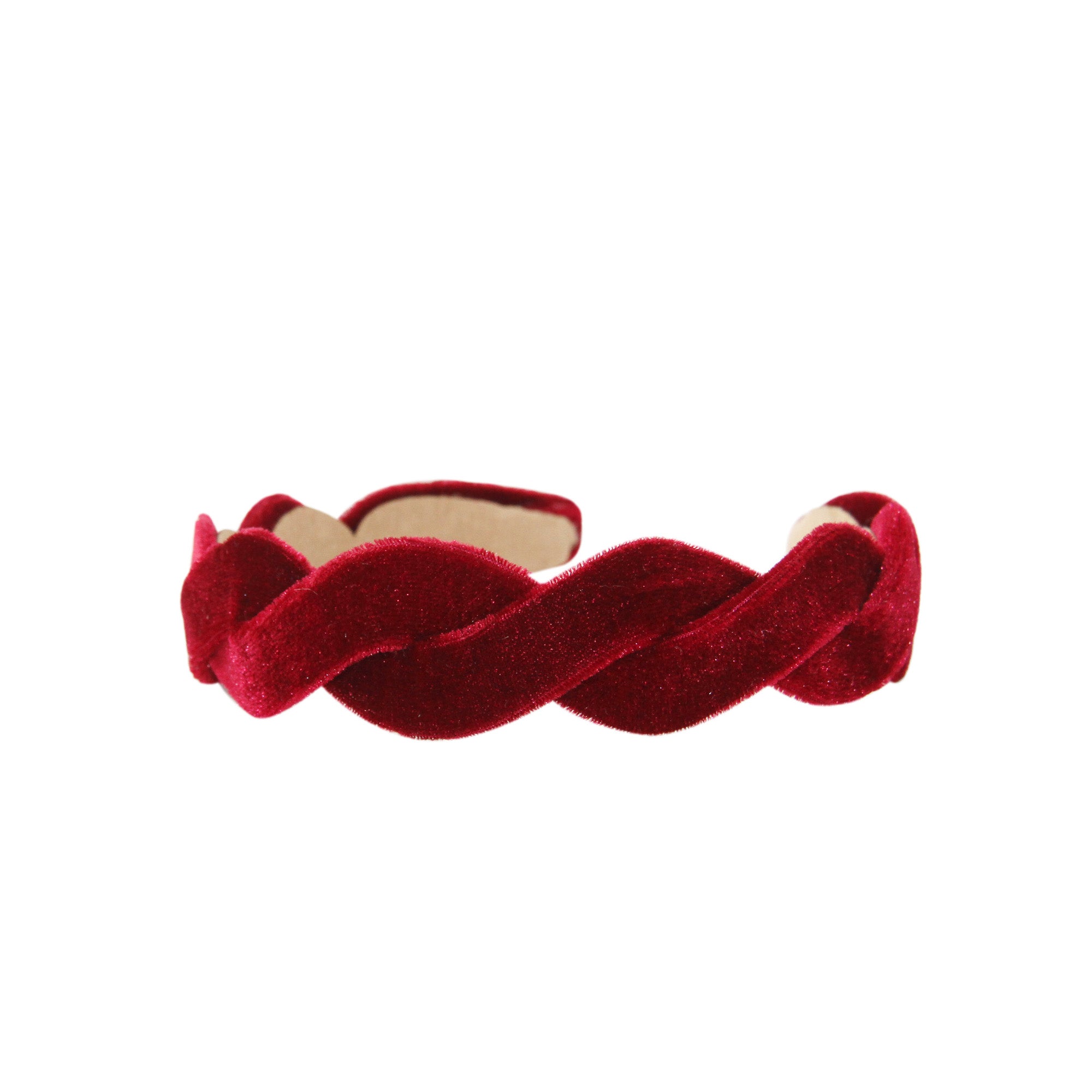 Red Berry Velvet Wave Headband
