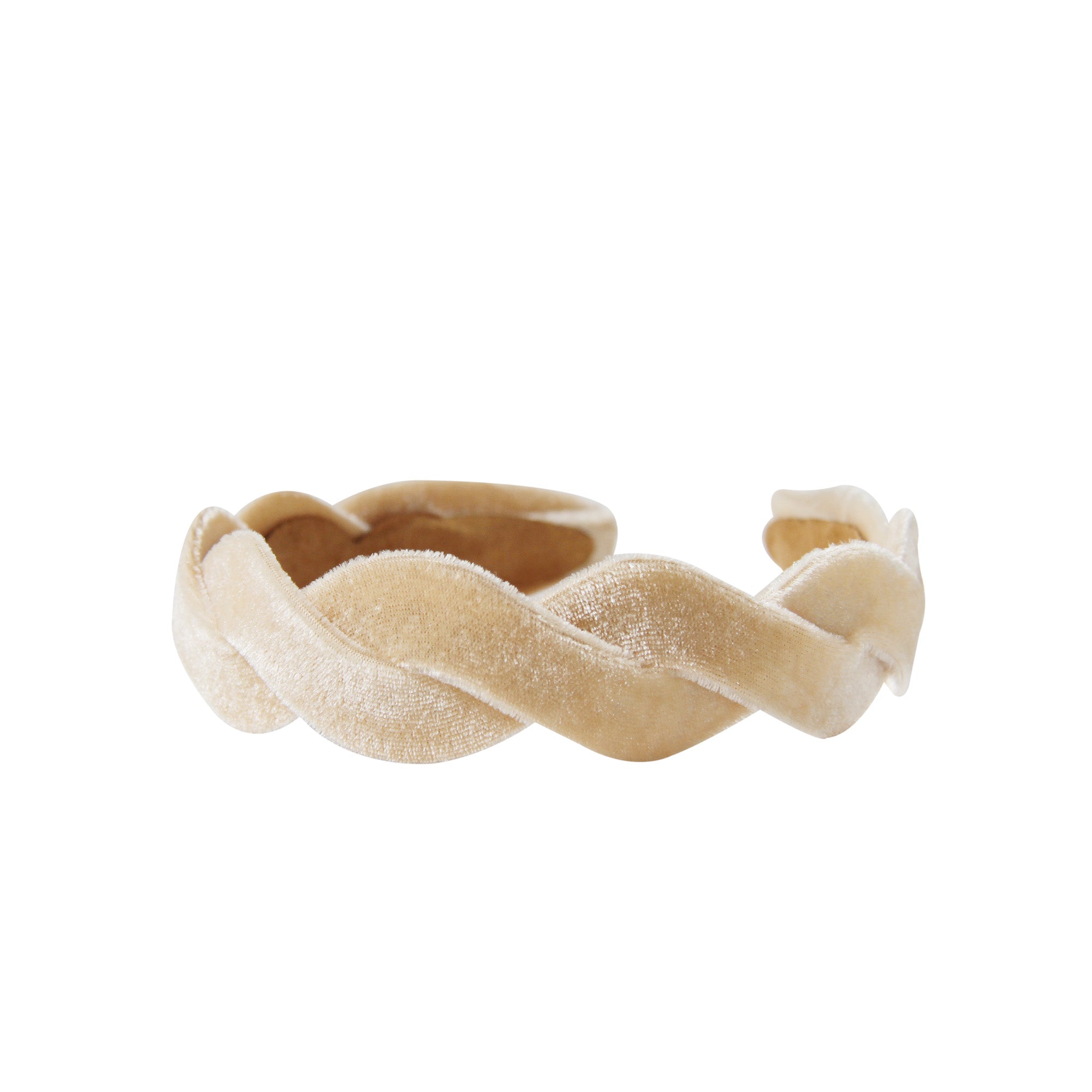 Champagne Velvet Wave Headband