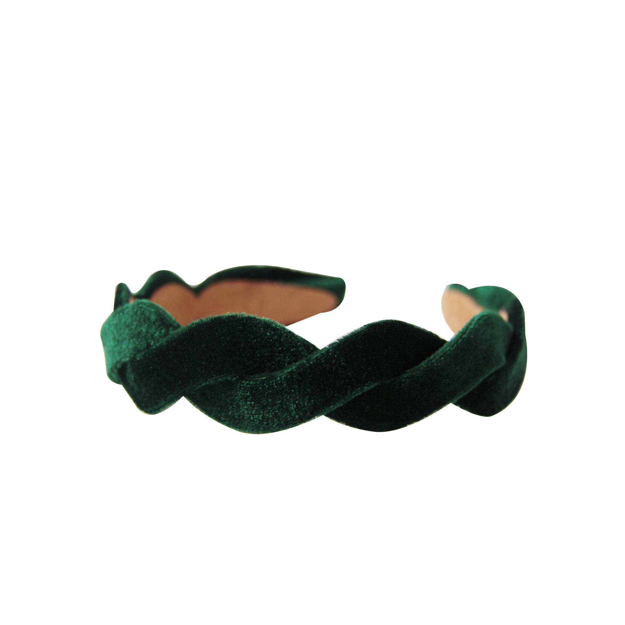 Green Velvet Wave Headband