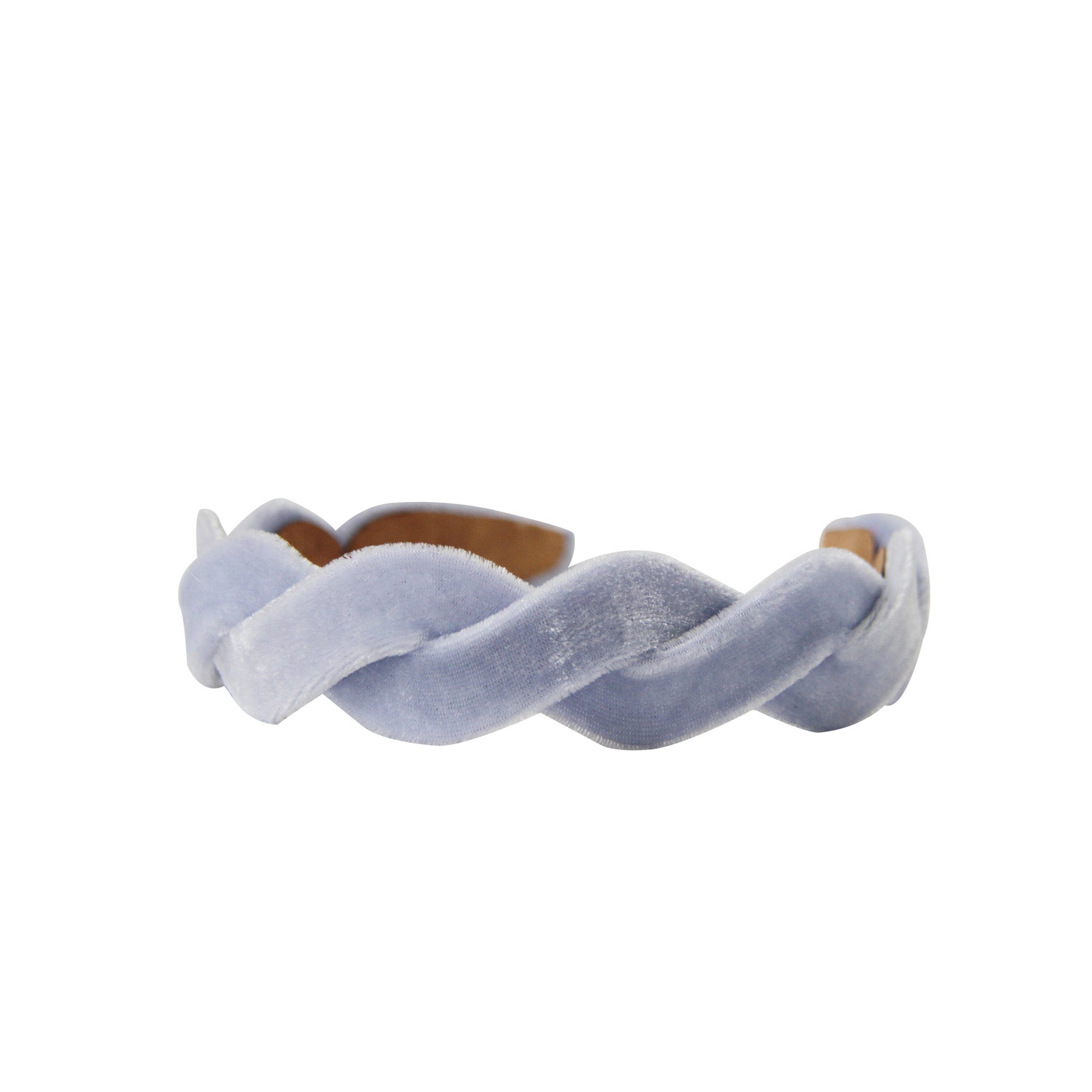 Light Blue Velvet Wave Headband