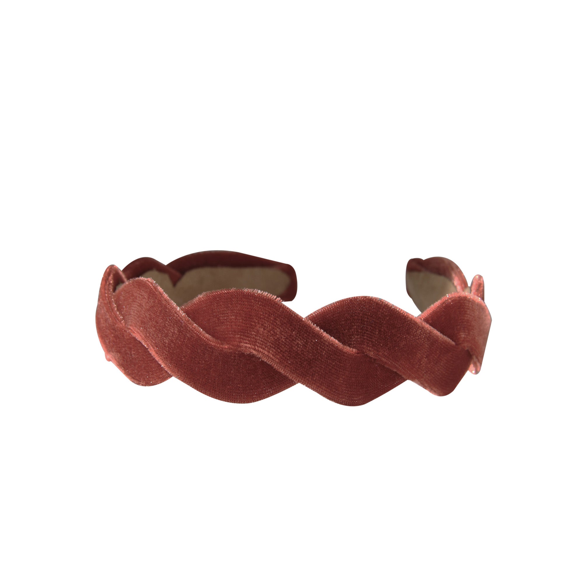 Rust Velvet Wave Headband