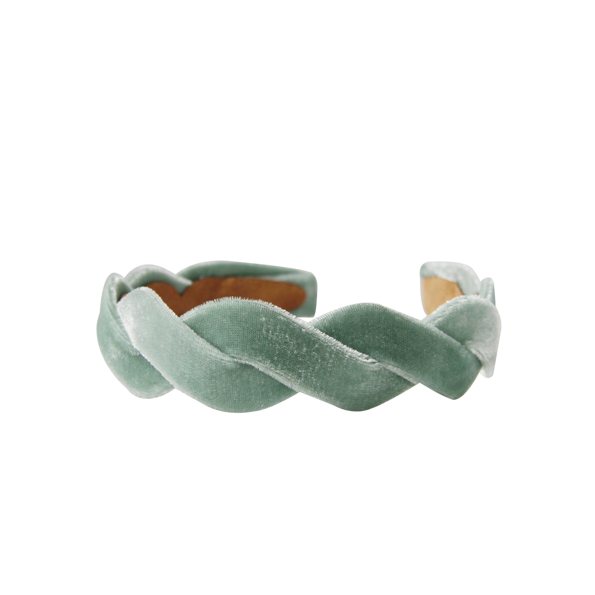 Turquoise Velvet Wave Headband