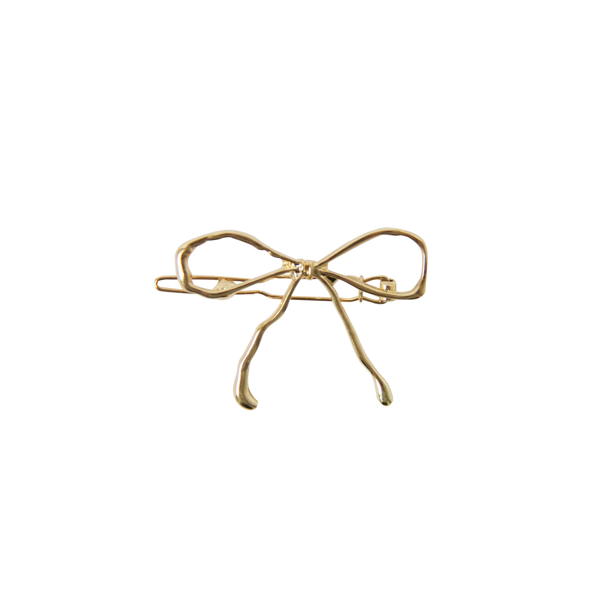 Gold Bow Hair Clip